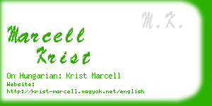 marcell krist business card